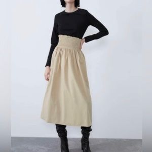 Zara two toned midi dress size S